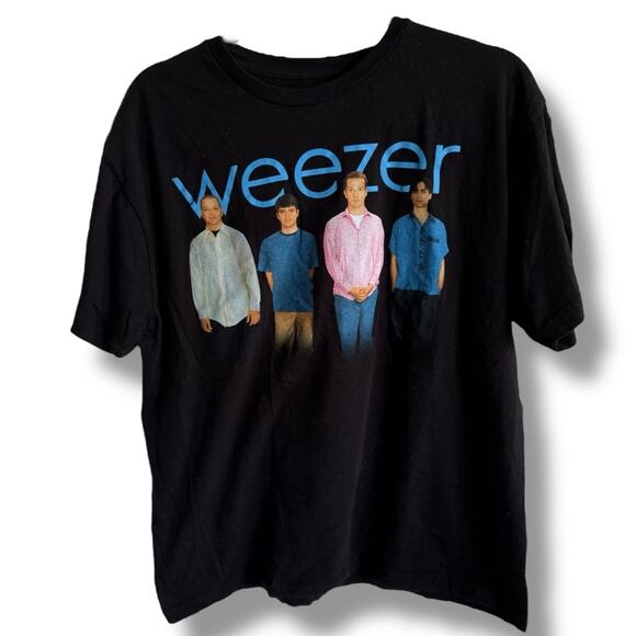 Black Graphic T-Shirt Weezer Mens Womens‎ Unisex - Picture 2 of 3